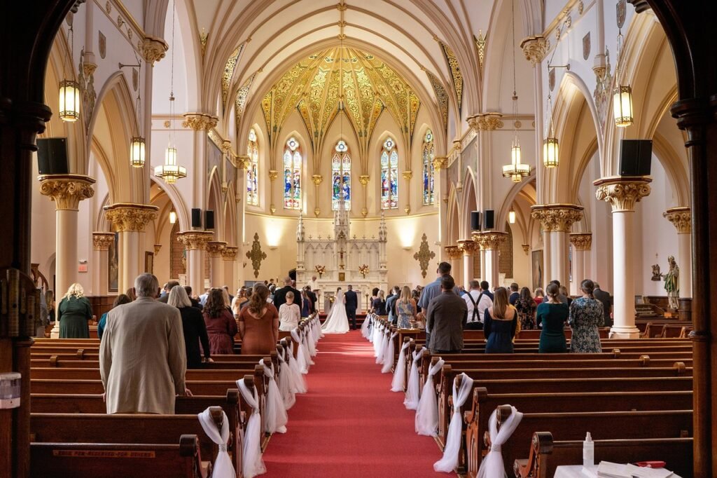 wedding in a church church wedding, marriage in a church
